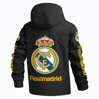 Real Marid FC Outdoor Sports Wind & Waterproof Drawstring Jacket P121001