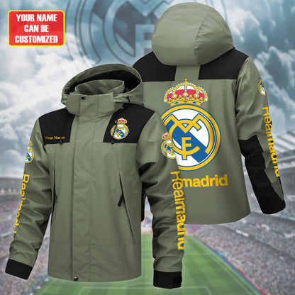 Real Marid FC Outdoor Sports Wind & Waterproof Drawstring Jacket P121001