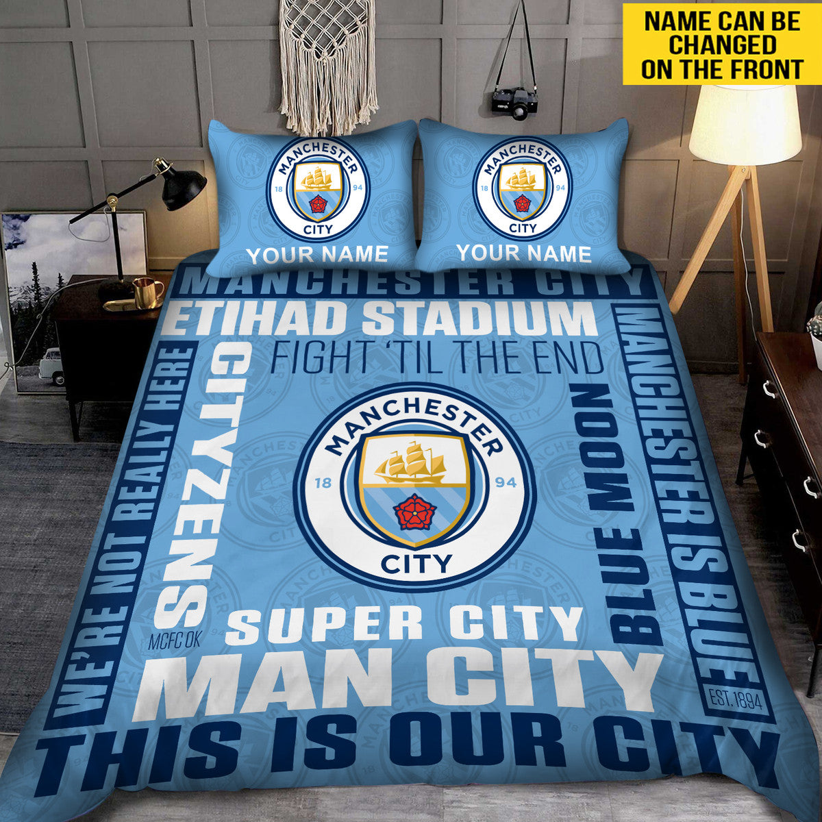 Personalized Manchester City All Over Printed Bedding Set Q141002