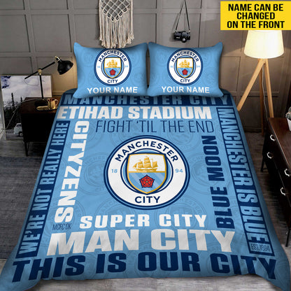 Personalized Manchester City All Over Printed Bedding Set Q141002