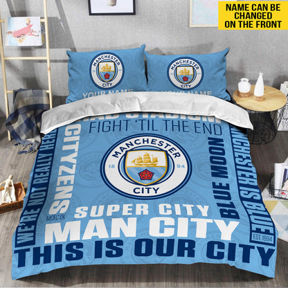 Personalized Manchester City All Over Printed Bedding Set Q141002