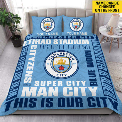 Personalized Manchester City All Over Printed Bedding Set Q141002