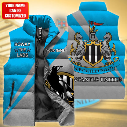 Newcastle United Sleeveless Windproof Puffer Jacket 3D QB141004