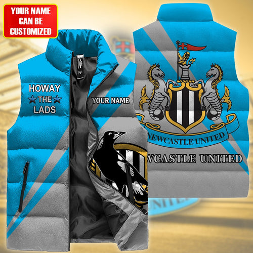 Newcastle United Sleeveless Windproof Puffer Jacket 3D QB141004
