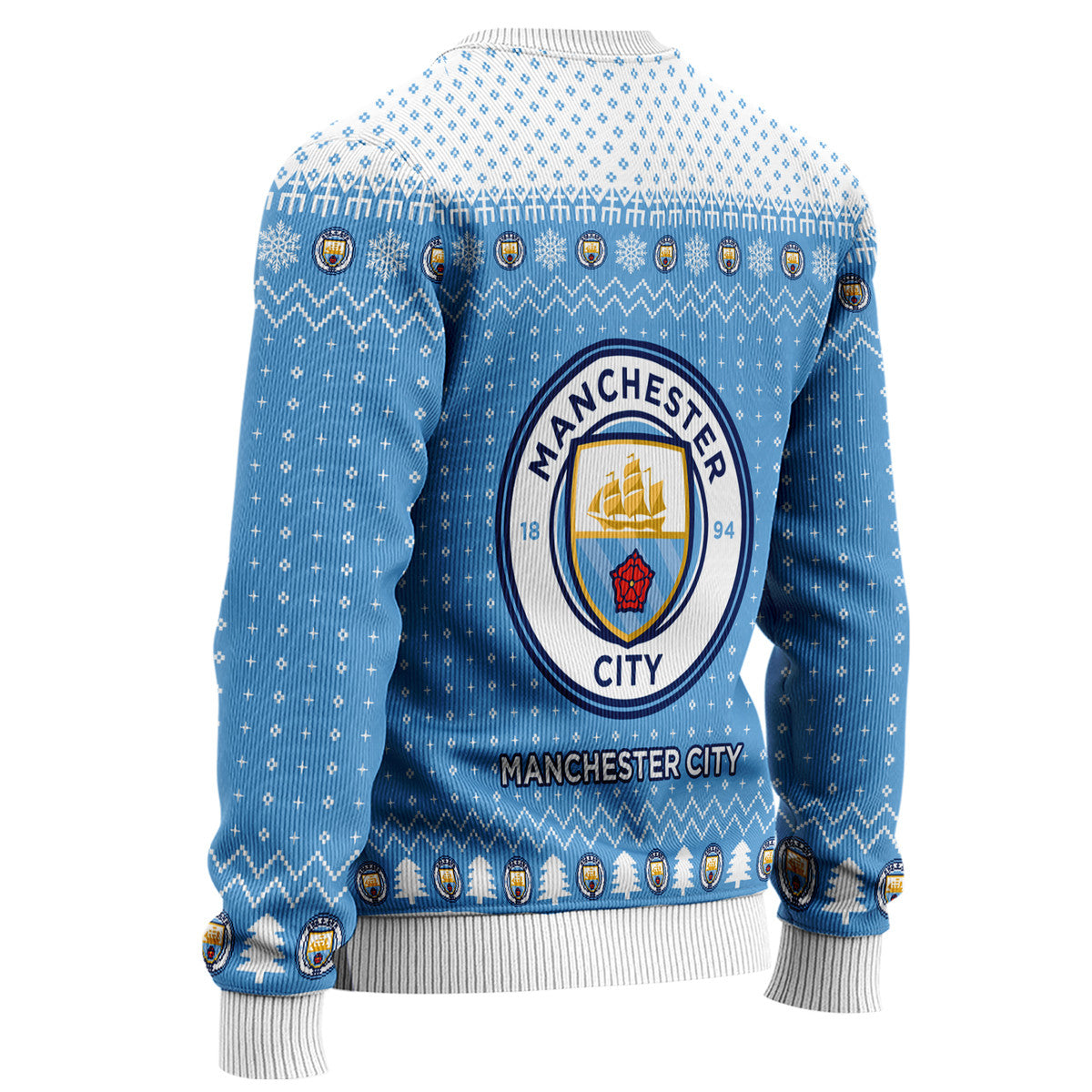 Manchester City S4 Ugly Christmas Sweater , Unisex Wool Sweater S121001