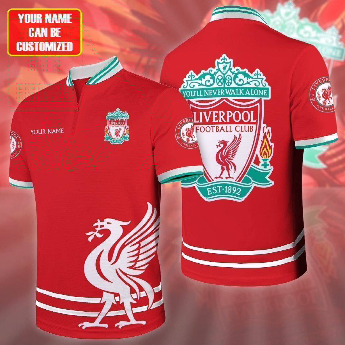Personalized Liverpool FC 3D Full Printing Set , Barcelona FC Shirt , Barcelona FC Set , Zipper Polo, Hoodie , Short , Polo , hawaii , ... QB141006