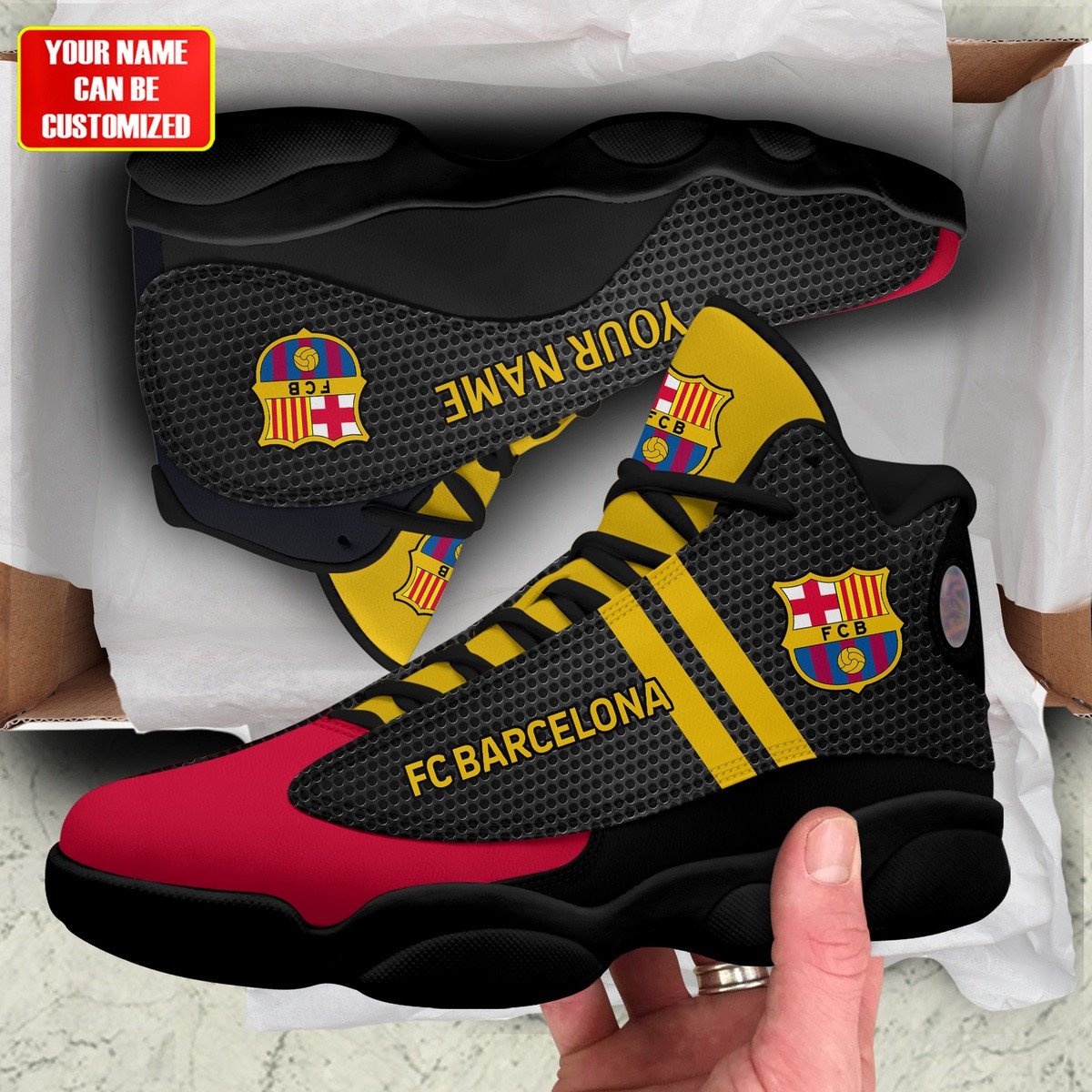 Personalized Barcelona FC AJD13 Custom Sneaker P141001