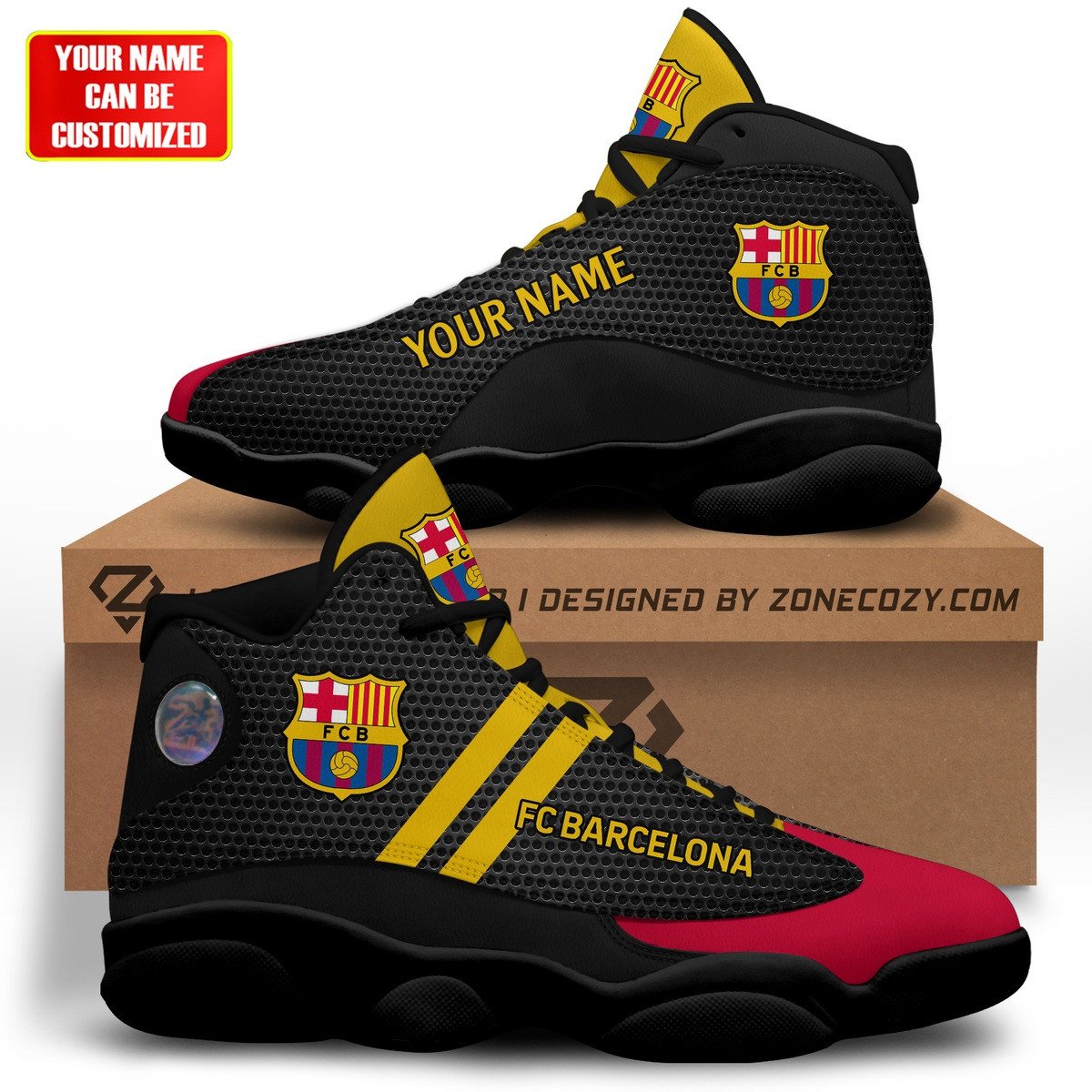 Personalized Barcelona FC AJD13 Custom Sneaker P141001