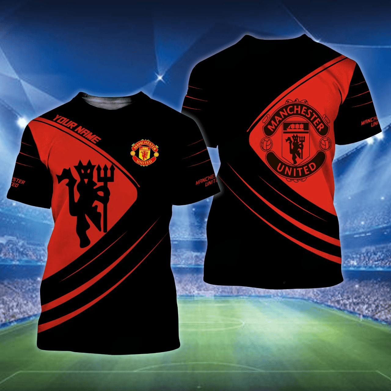 Personalized Manchester United 3D Full Printing Set , Manchester United Shirt, Hoodie , Short , Polo ,hawaii