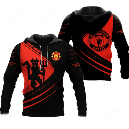 Personalized Manchester United 3D Full Printing Set , Manchester United Shirt, Hoodie , Short , Polo ,hawaii