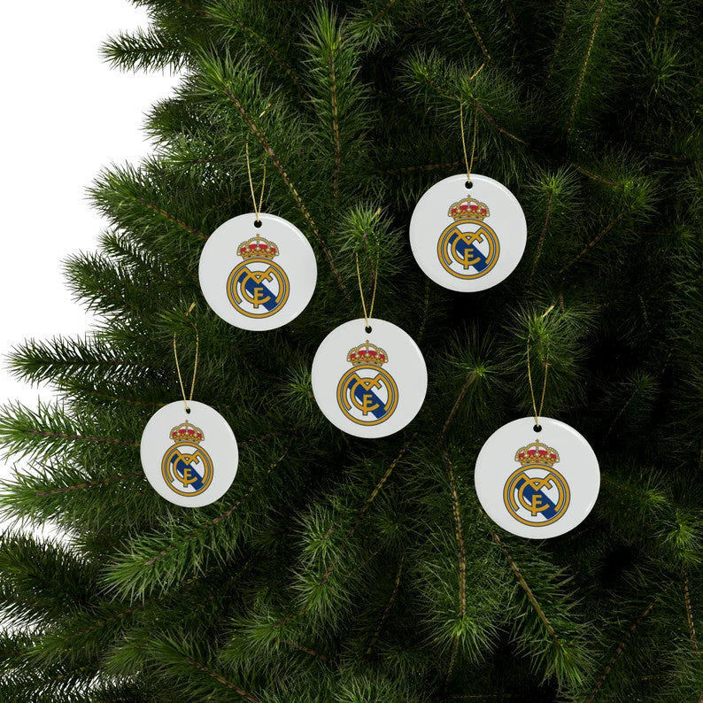 Real Madrid Round Ceramic Ornament