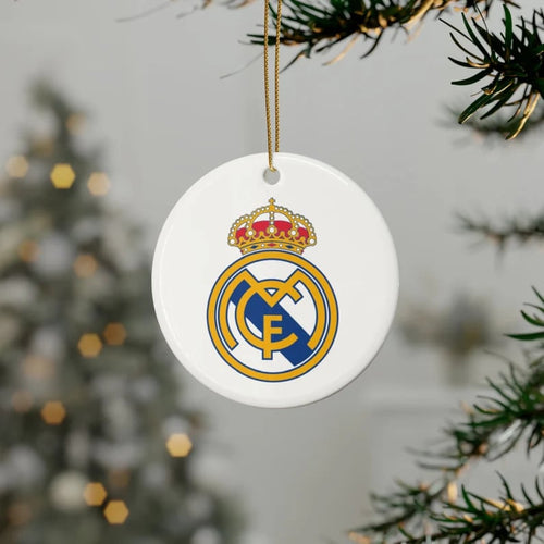 Real Madrid Round Ceramic Ornament