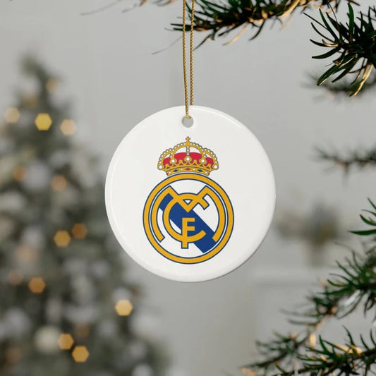 Real Madrid Round Ceramic Ornament