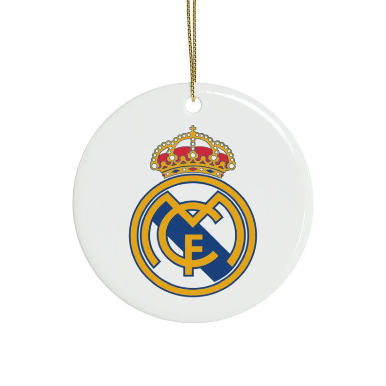 Real Madrid Round Ceramic Ornament