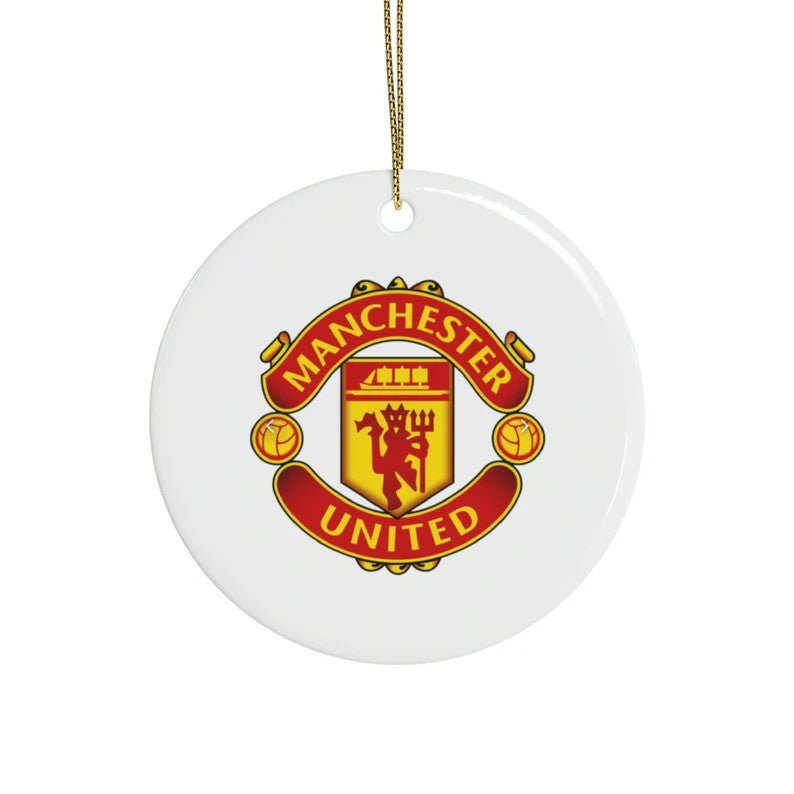Manchester United Round Ceramic Ornament