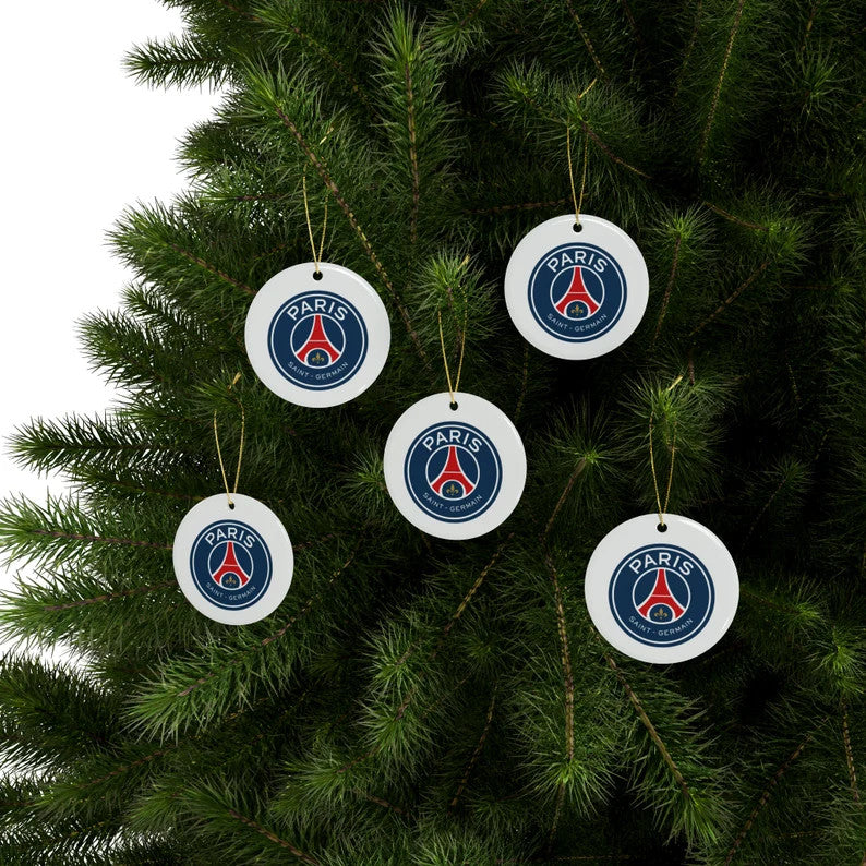 Paris Saint-Germain Round Ceramic Ornament