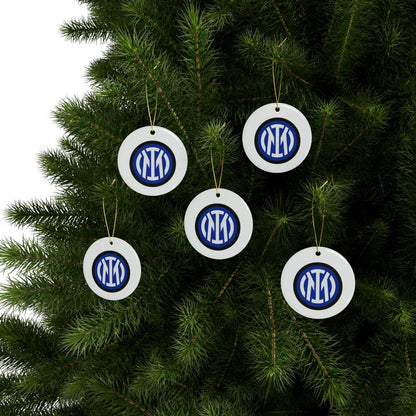 Inter Milan Round Ceramic Ornament