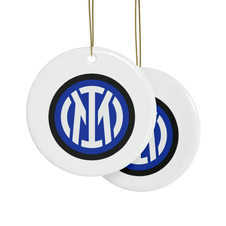 Inter Milan Round Ceramic Ornament