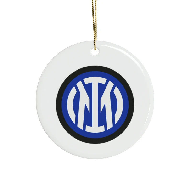Inter Milan Round Ceramic Ornament