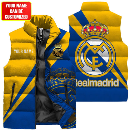 Real Madrid Sleeveless Windproof Puffer Jacket 3D Q151006
