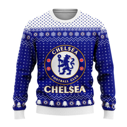 Chelsea S10 Ugly Christmas Sweater , Unisex Wool Sweater S151004