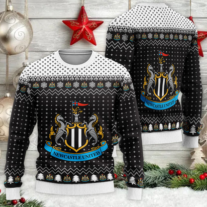 Newcastle United S5 Ugly Christmas Sweater , Unisex Wool Sweater S151005