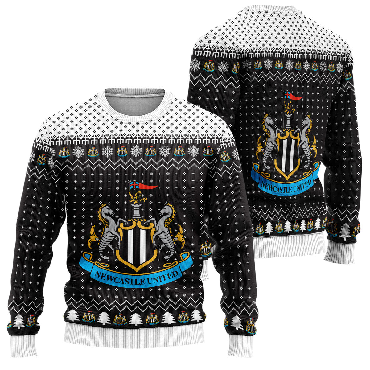 Newcastle United S5 Ugly Christmas Sweater , Unisex Wool Sweater S151005