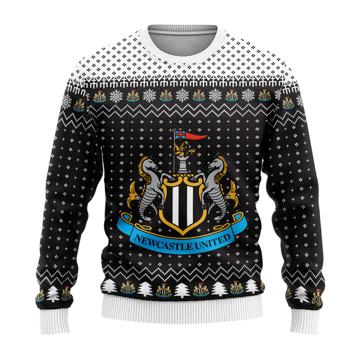 Newcastle United S5 Ugly Christmas Sweater , Unisex Wool Sweater S151005