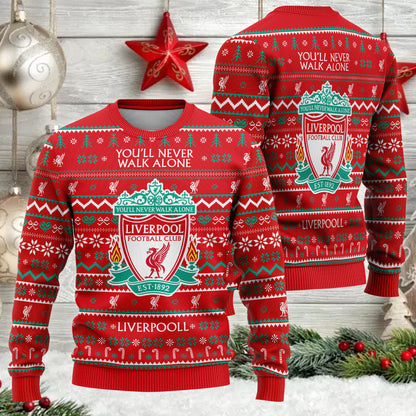 Liverpool S4 Ugly Christmas Sweater , Unisex Wool Sweater S161002