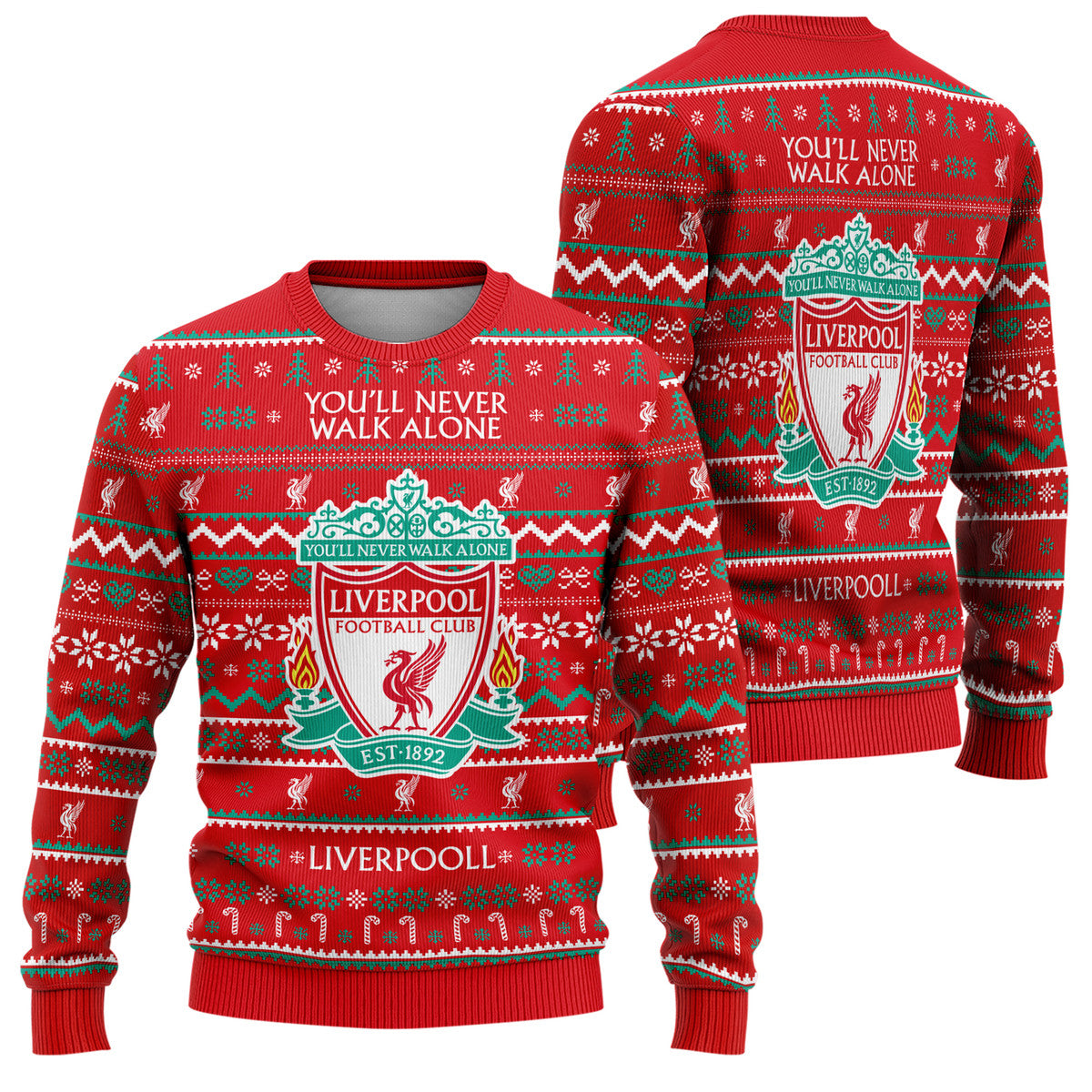 Liverpool S4 Ugly Christmas Sweater , Unisex Wool Sweater S161002