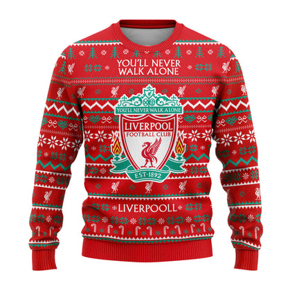 Liverpool S4 Ugly Christmas Sweater , Unisex Wool Sweater S161002