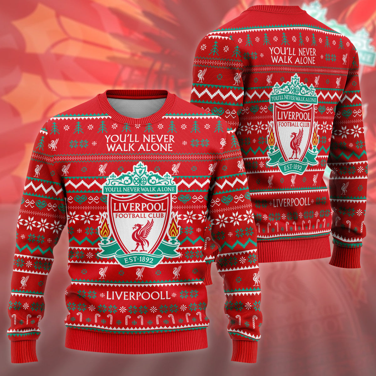 Liverpool S4 Ugly Christmas Sweater , Unisex Wool Sweater S161002