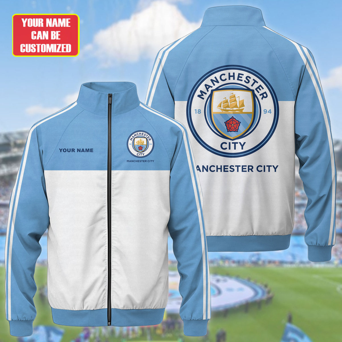 Manchester City Zipper Stand Collar Jacket S151015