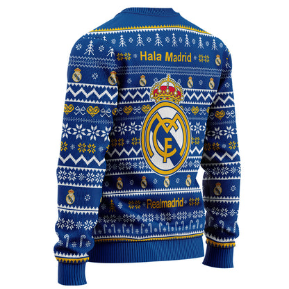Real Madrid S5 Ugly Christmas Sweater , Unisex Wool Sweater S161004