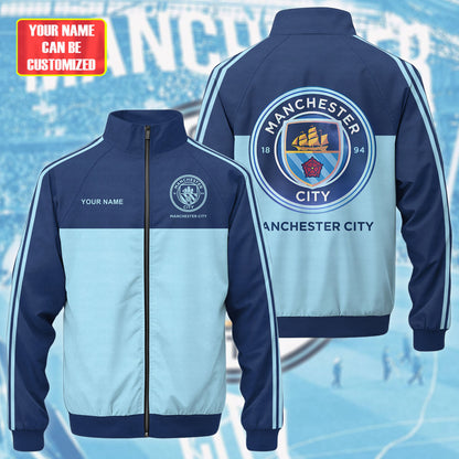 Manchester City Zipper Stand Collar Jacket QB1611003