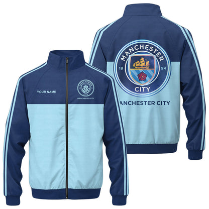 Manchester City Zipper Stand Collar Jacket QB1611003