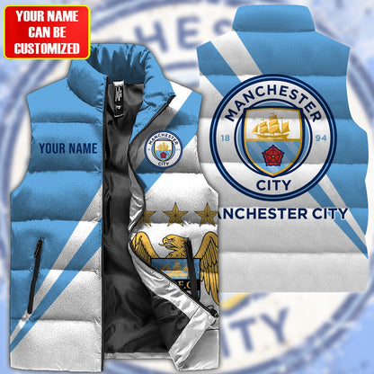 Manchester City Sleeveless Windproof Puffer Jacket 3D QB151004