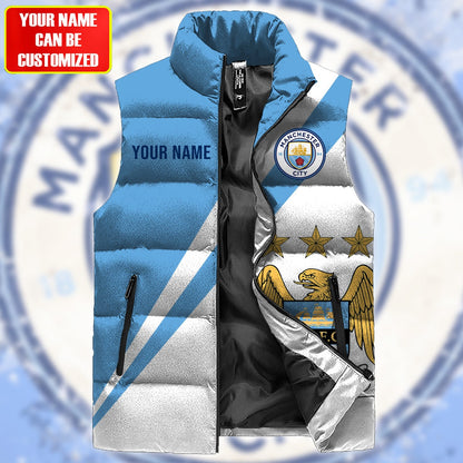 Manchester City Sleeveless Windproof Puffer Jacket 3D QB151004