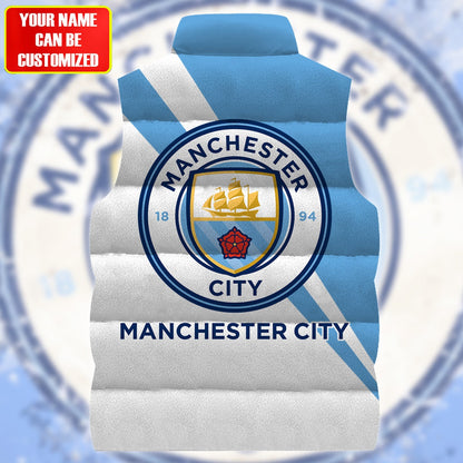 Manchester City Sleeveless Windproof Puffer Jacket 3D QB151004