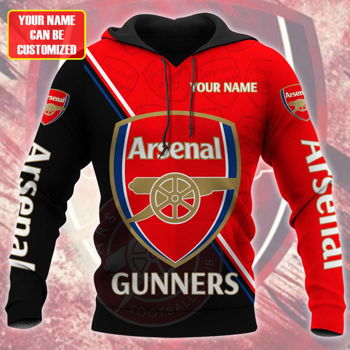 Personalized Arsenal Gunners 3D Full Printing Set , Arsenal Shirt , Hoodie , Short , Polo ,hawaii