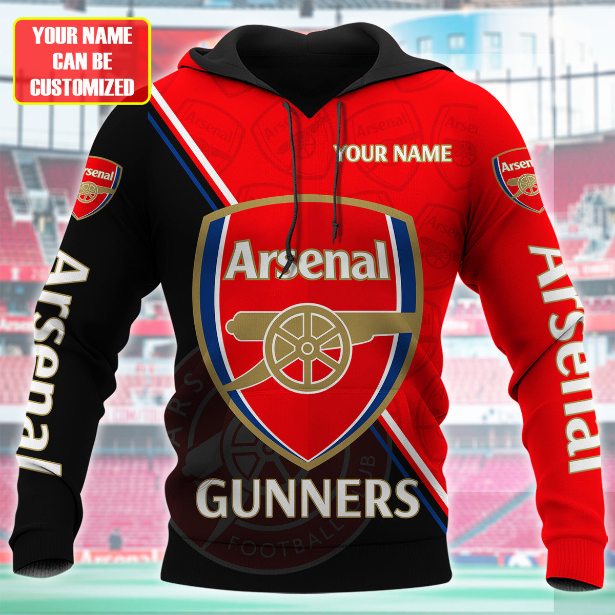 Personalized Arsenal Gunners 3D Full Printing Set , Arsenal Shirt , Hoodie , Short , Polo ,hawaii