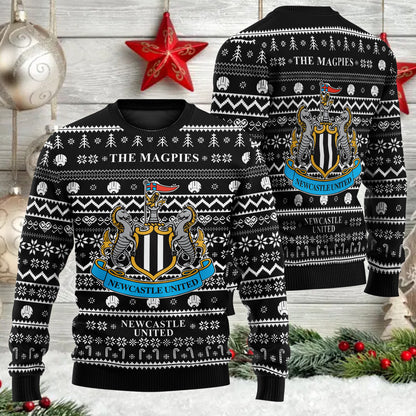 Newcastle United S6 Ugly Christmas Sweater , Unisex Wool Sweater S171004
