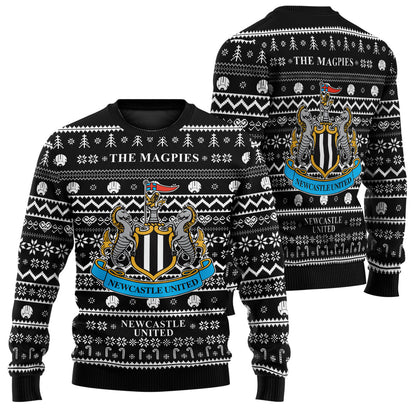 Newcastle United S6 Ugly Christmas Sweater , Unisex Wool Sweater S171004