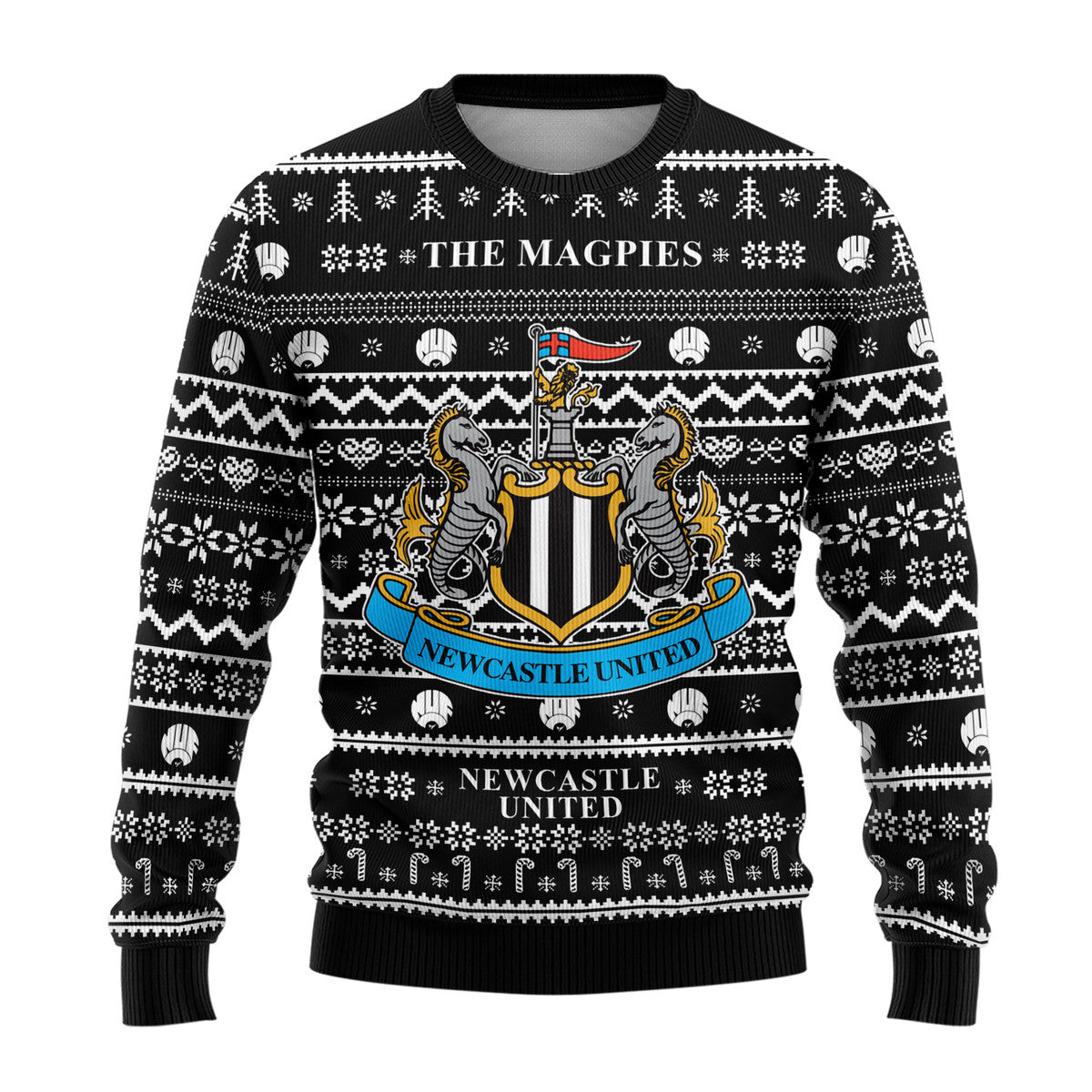 Newcastle United S6 Ugly Christmas Sweater , Unisex Wool Sweater S171004