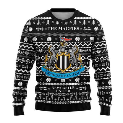 Newcastle United S6 Ugly Christmas Sweater , Unisex Wool Sweater S171004