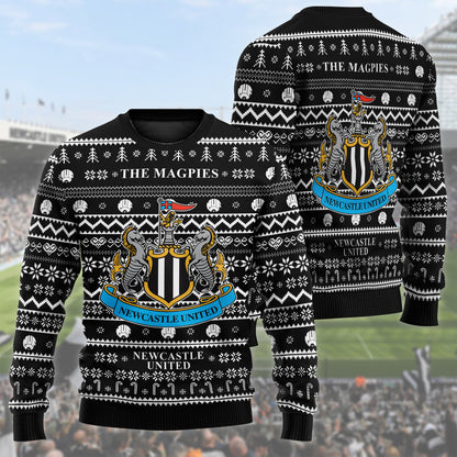 Newcastle United S6 Ugly Christmas Sweater , Unisex Wool Sweater S171004