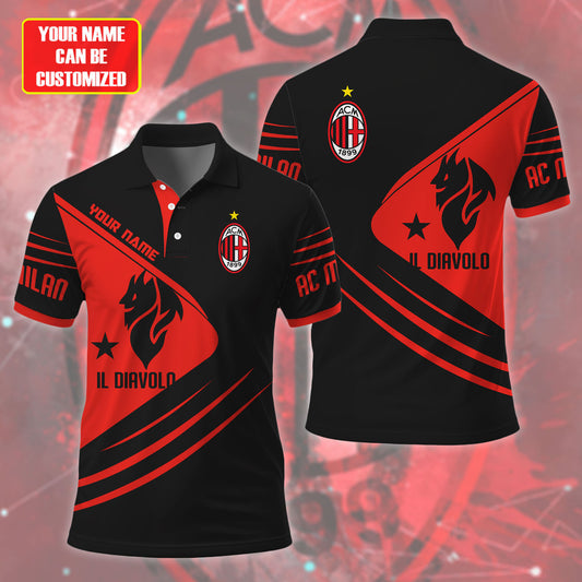 Personalized AC Milan 3D Full Printing Set , Juventus FC Shirt , Juventus FC Set , Zipper Polo, Hoodie , Short , Polo , hawaii , ... QB151002