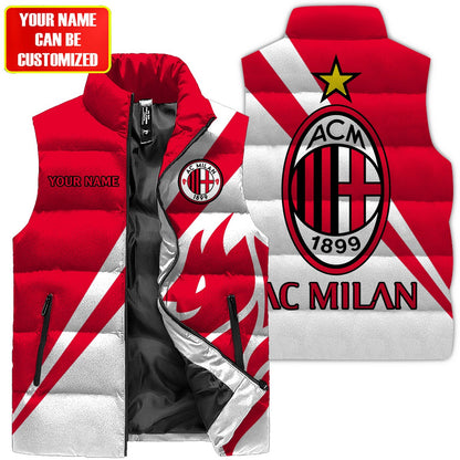 AC Milan Sleeveless Windproof Puffer Jacket 3D QB161001