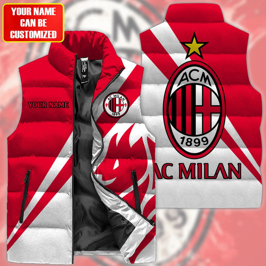 AC Milan Sleeveless Windproof Puffer Jacket 3D QB161001