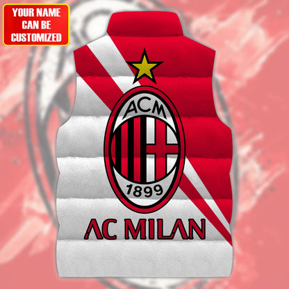 AC Milan Sleeveless Windproof Puffer Jacket 3D QB161001